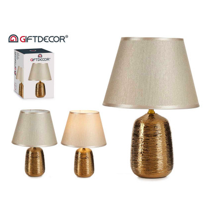 Medium Golden Ceramic Lamp